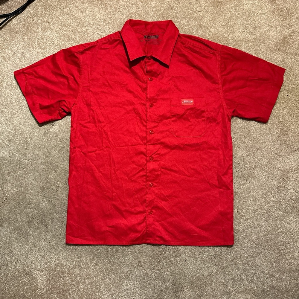 Genuine Dickies Red Work Shirt